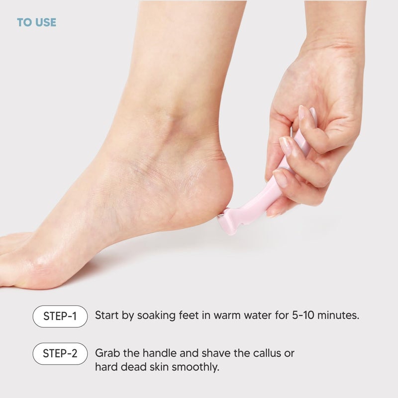 F3 Systems Callus Razor(3pack)  Pedicure Tool  Effective for Cracked Heel  Ergonomic Design for Grip  Safety Stainless Steel Callus Shaver  Blade for Foot Care  Hard  Rough Thick Callused Skin Remover - Image 4